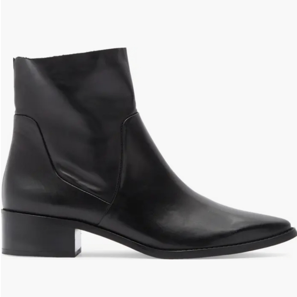 Paul Green Willow Bootie, Black Leather (US8)